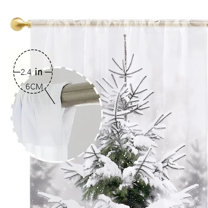 

Happy New Year Christmas Tree Snow Bedroom Curtains Christmas Living Room Curtains Bedroom Curtains Bedroom