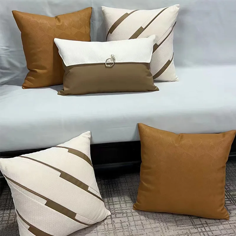 

45X45CM Throw Cushion Cover Stylish Modern Minimalist Style High-end Bedroom Living Room Sofa Comfortable Pillow Case Cover