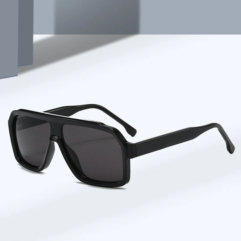 SO i EI Retro męskie okulary przeciwsłoneczne pilotki moda gradientowe damskie luksusowe odcienie UV400 Outdoor Driving kwadratowe okulary przeciwsłoneczne — zdjęcie 3