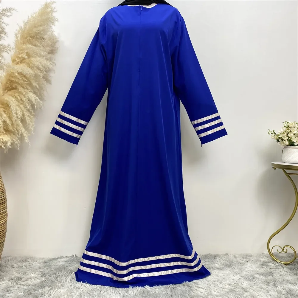 Abaya informal holgada para mujer, caftán musulmán de gran tamaño, vestido musulmán para Festival de moda, Abayas de Dubái