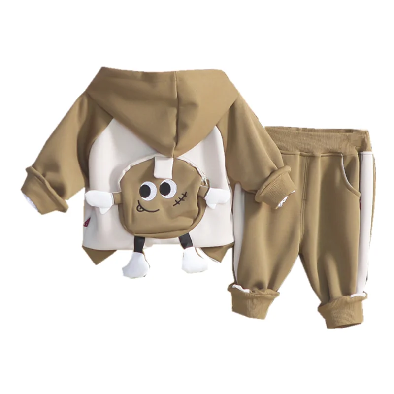 

New Autumn Baby Clothes Children Boys Hooded Jacket T-Shirt Pants 3Pcs/Set Infant Girls Clothing Toddler Costume Kids Tracksuits