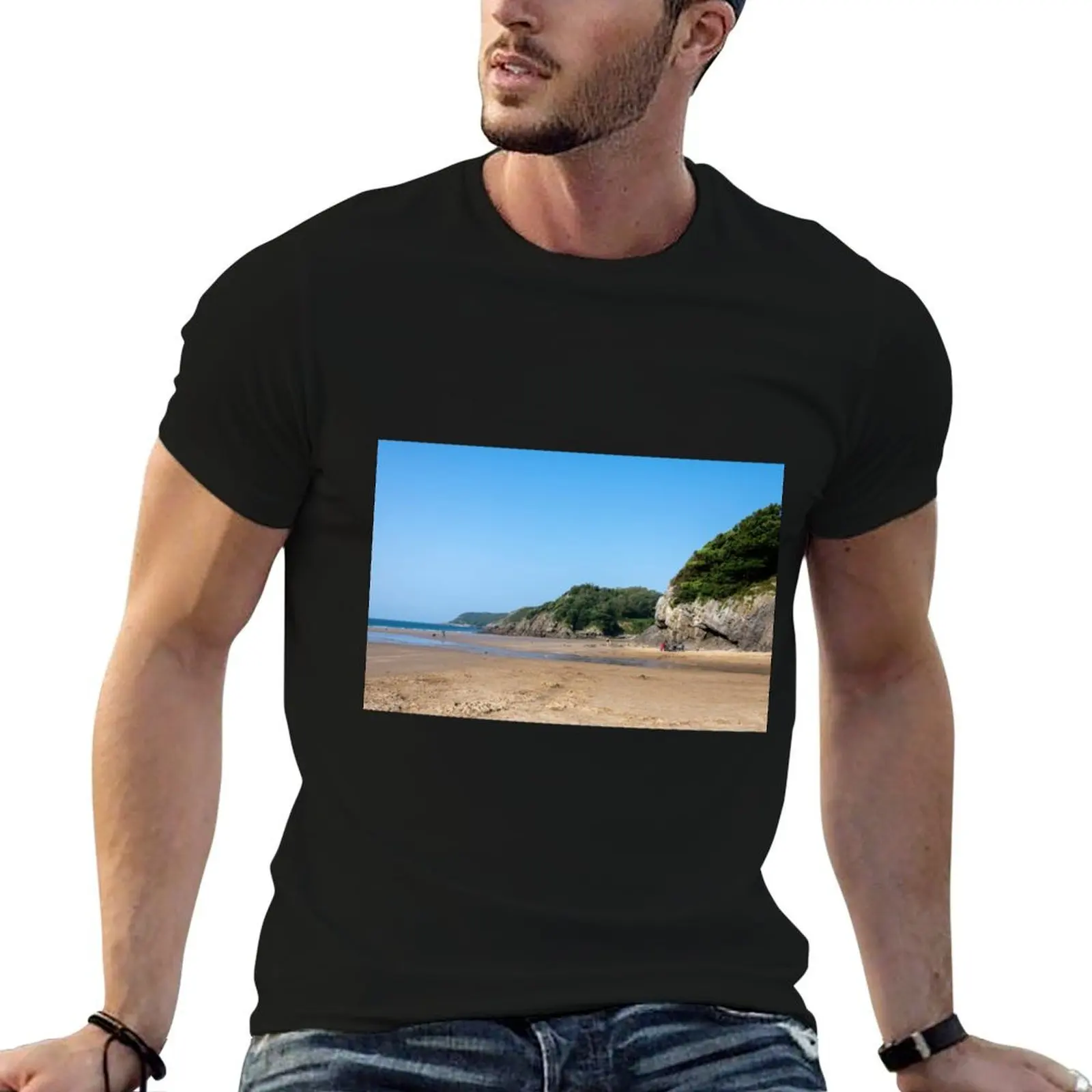 

Caswell bay T-Shirt man t shirt summer cotton t shirts man 100% t shirt man designer T-shirt