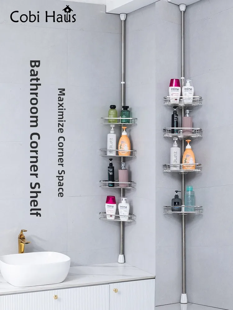 Etagere-de-rangement-rotative-en-acier-inoxydable-pour-salle-de-bain-gain-de-place-sans-percage-hauteur-reglable-fixation-murale