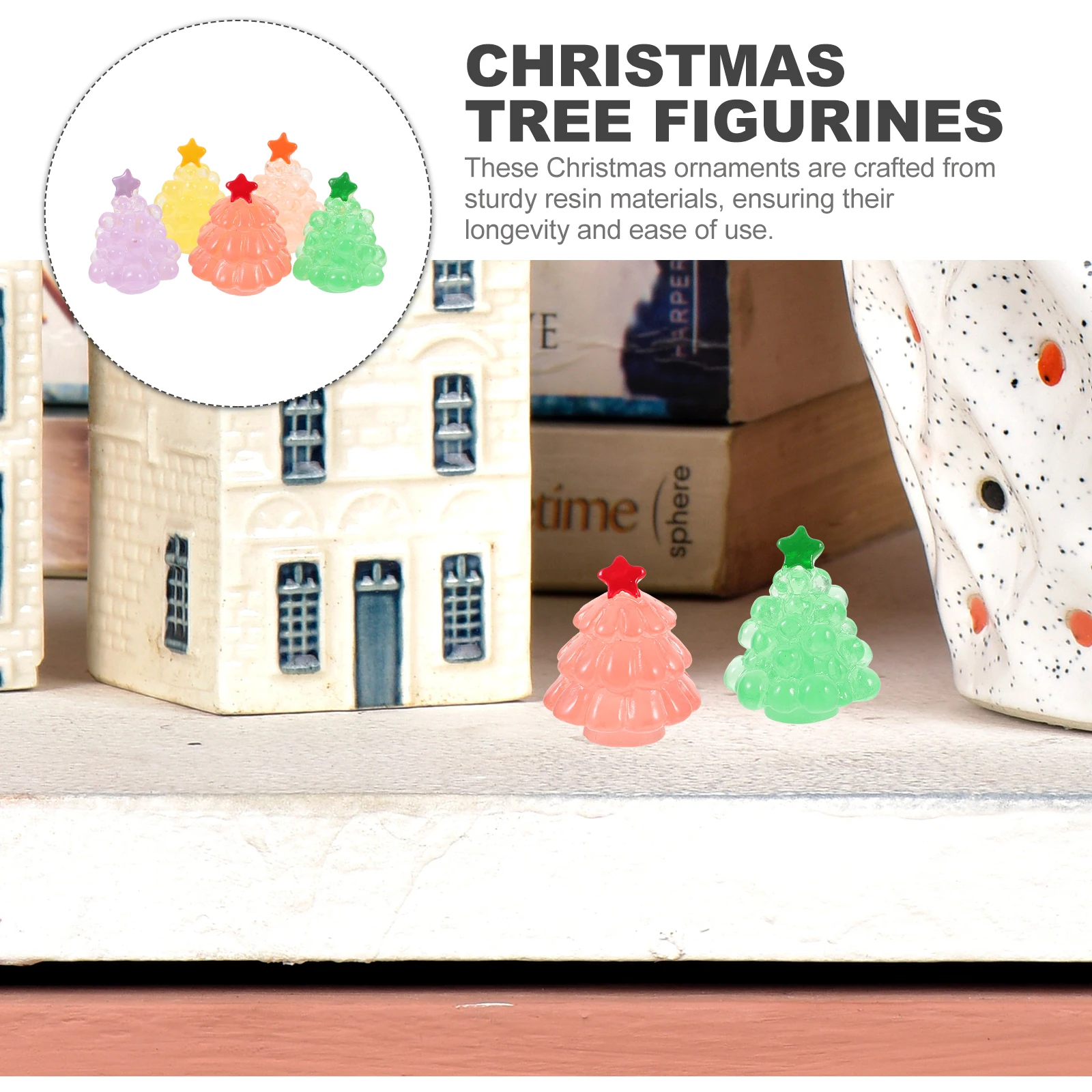 

Luminous Christmas Miniatures Decorations Aquarium Colorful Fish Tank Figurines