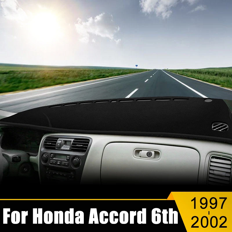 

For Honda Accord 6th 1997 1998 1999 2000 2001 2002 Car Dashboard Cover Avoid Light Pad Sun Shade Anti-UV Carpets Non-Slip Mat