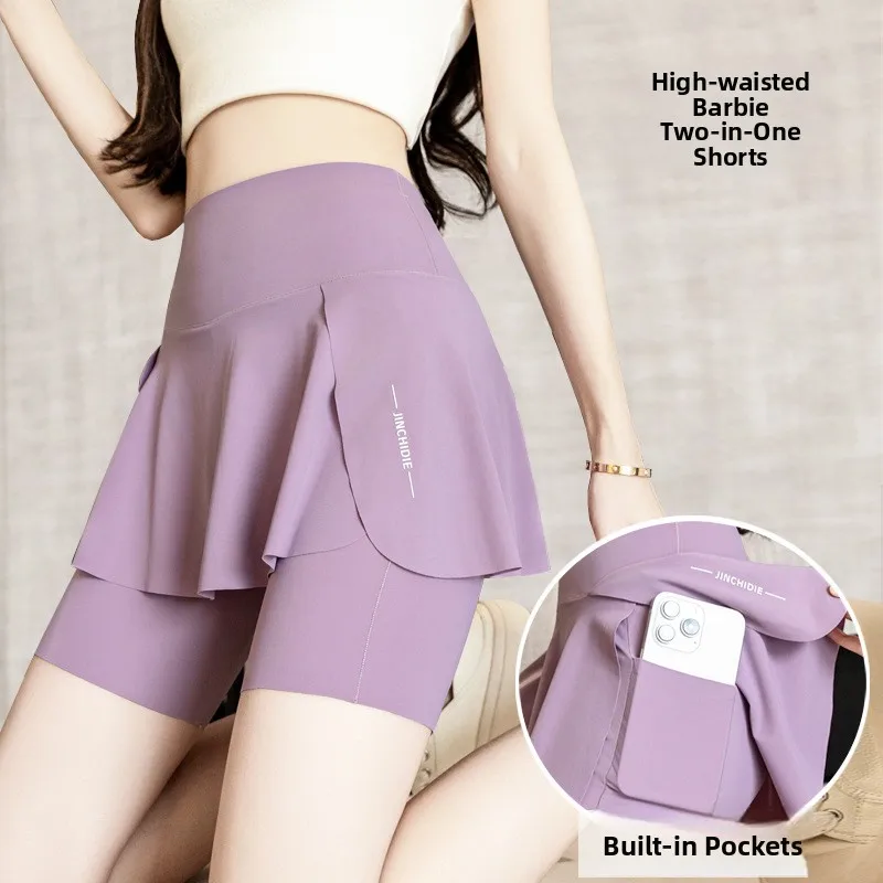 

Брюки для йоги большого размера, длина футболки четверти, ковчег, дизайн кожи, велосипедные орты на открытом воздухе, женские летние свободные брюки