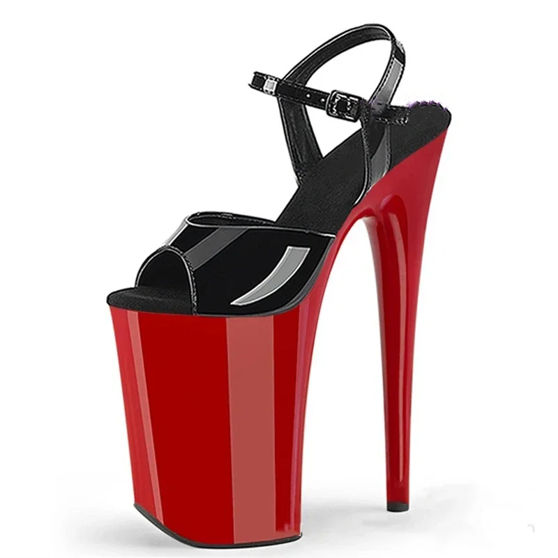 Crossdresser Gladiator Pumps Women Wedding Shoes Sexy 23cm Ultra High Thin Heels Platform Cosplay 9 Inch Sandals Sandalias Mujer