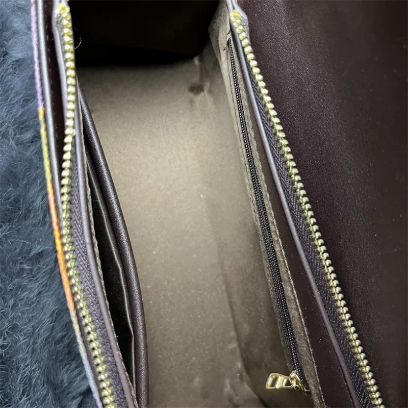 Shoulder Bag Women's Atmosphere Chinese Style Retro Pattern Handbag Fragrant Cloud Yarn Elegant Temperament Bamboo Messenger Bag