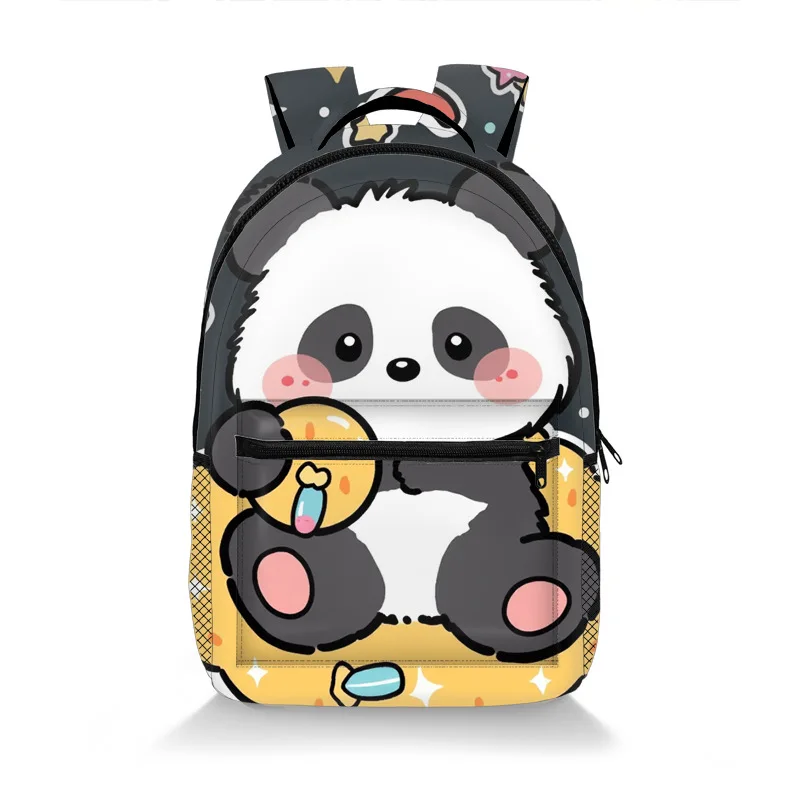 

Hip Hop Kpop Youthful School Bags Unisex panda Travel Bags 3D Print Oxford Waterproof Notebook Shoulder Backpacks