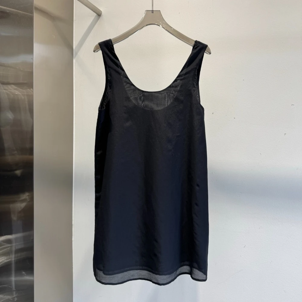 New Spring/Summer Double-Layer Silk-Cotton Vest