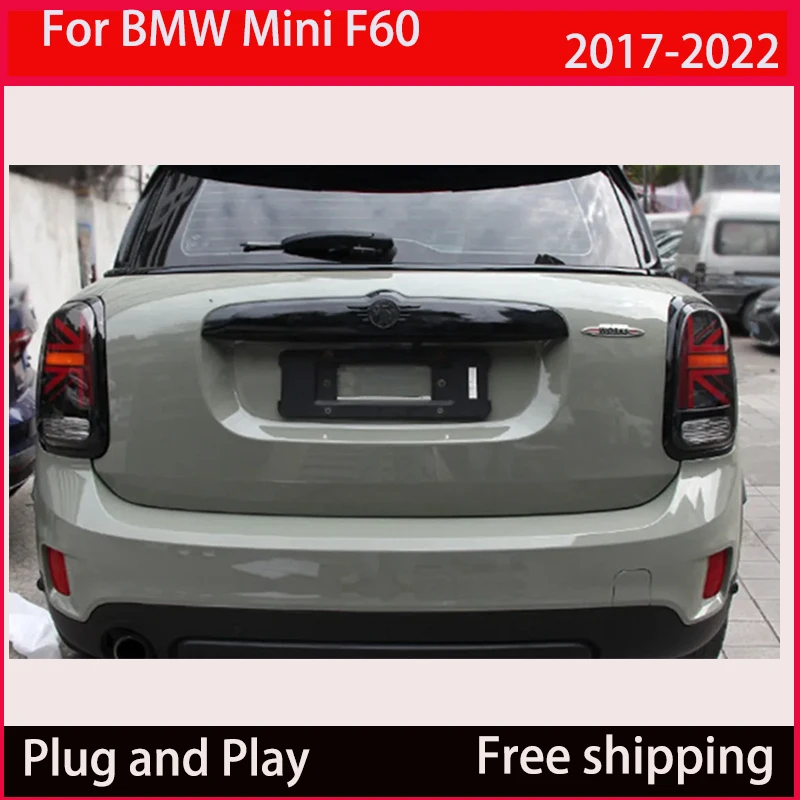 LED Tail Lights For BMW Mini Cooper Countryman F60 2017-2022 Rear Brake Reverse Sequential Turn Signals Taillights