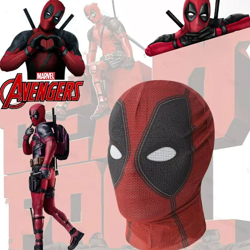 2024 New Disney Popular Deadpool Headgear Decoration Friends Birthday Collector Marvel Avengers Cosplay Mask Halloween Gift