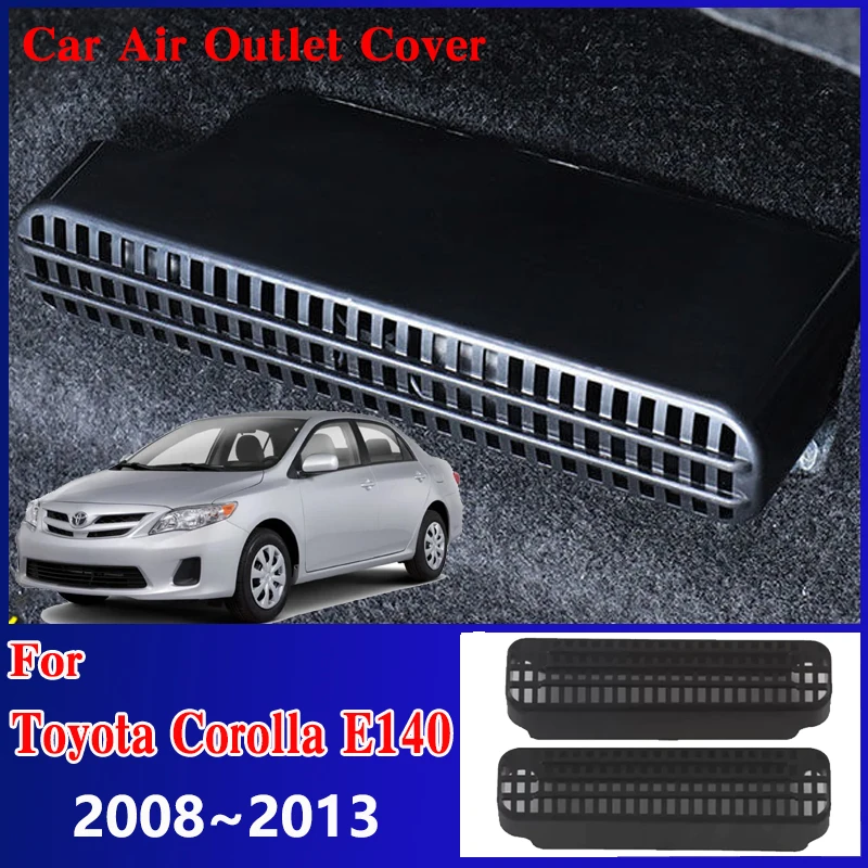 Car Air Exhaust Vent Cover For Toyota Corolla E140 E150 Accessories 2008~2013 Rear Seat Conditioner Outlet Anti-Clogging Sticker