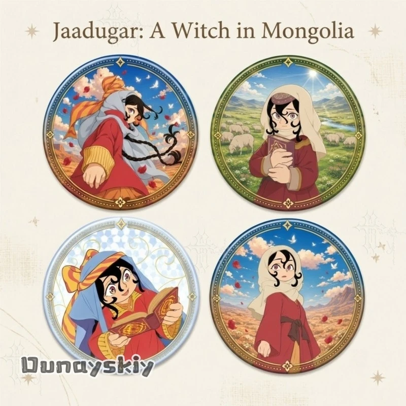 Jaadugar: A Witch In Mongolia 58mm Bright Film Character Badge Witch Under Dome Anime Collectible Brooch Pin Convention Shooting
