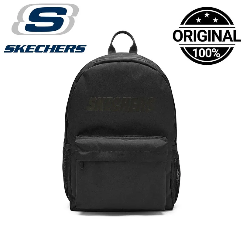 Skechers Black Backpack Large Capacity Water Resistant School Travel Laptop Daypack L324U163-0018