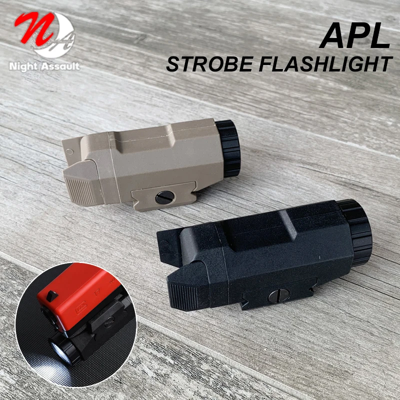 

WADSN Airsoft APL WML-G2 Pistol Tactical Flashlight Gun Scout Light 400lm Whitelight Strob For G17 G18 G19 Picatinny Rail Mount