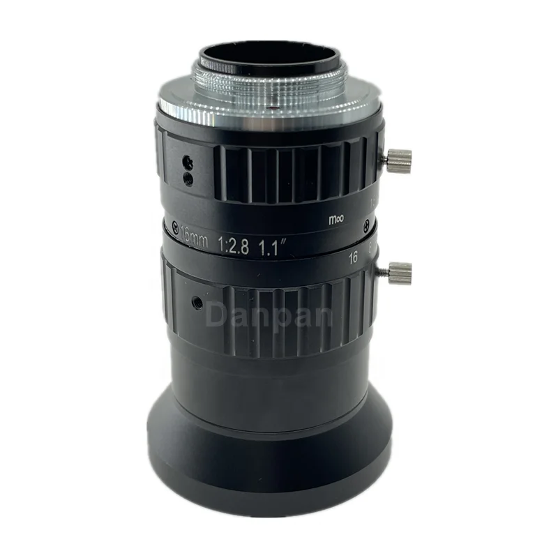 25-мегапиксельный 16-миллиметровый объектив с фиксированным фокусным расстоянием и креплением C, 1,1-дюймовый объектив для камеры, подходящий для промышленного осмотра и машинного зрения