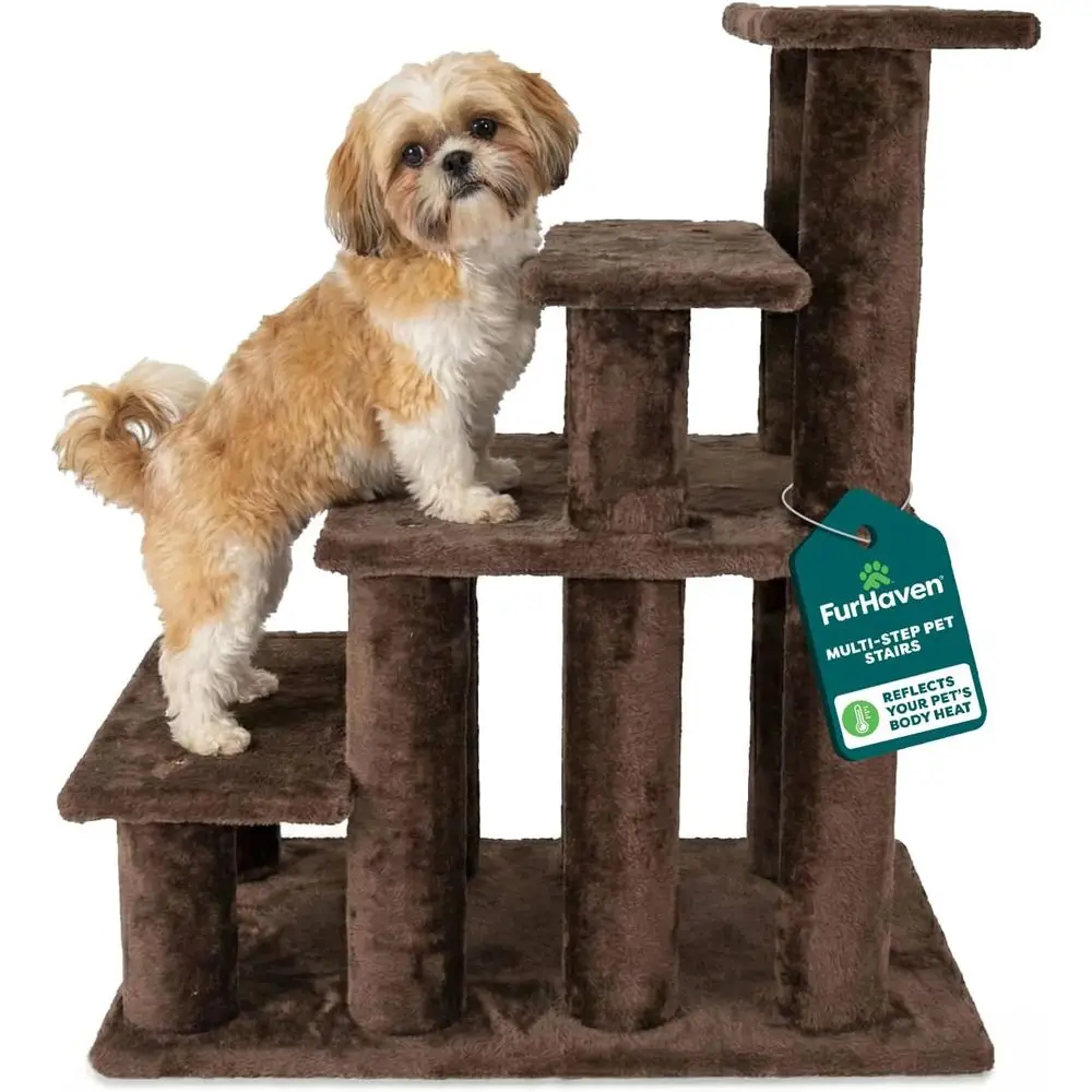 

Multi-Step Pet Stairs - Brown, 4-Step, High Beds & Soas