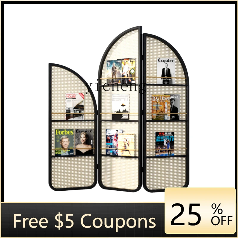 ZZf Solid Wood Rattan Woven Subareas Screens Living Room Folding Retro Domestic Covering Bedroom Movable