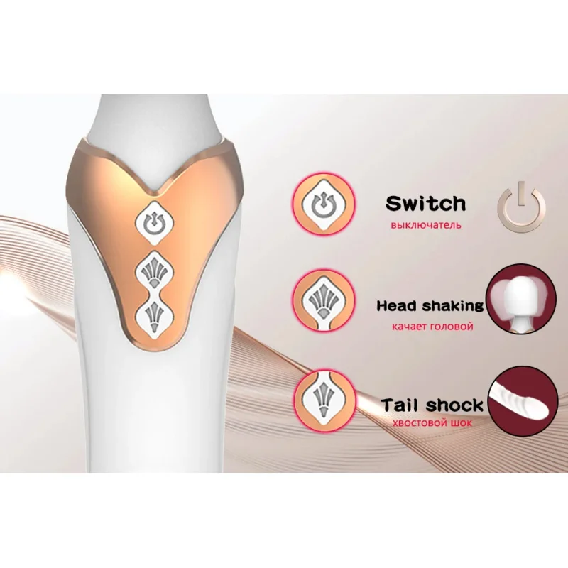 ألعاب جنسية للمرأة قضبان اصطناعية قوية عصا النساء 10 طرق محفز G بقعة جهاز تدليك للمهبل الكبار