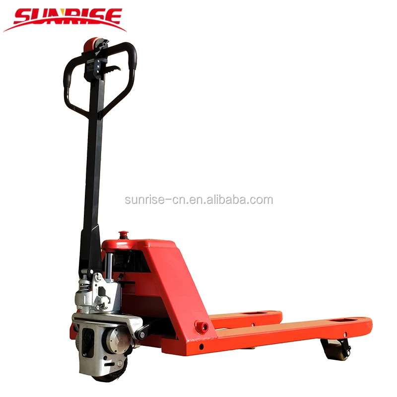 

1500kg Semi Electric Hand Pallet Jack with 24V 20Ah Lithium Battery AC Motor for Industrial Warehouse Material Handling Pro
