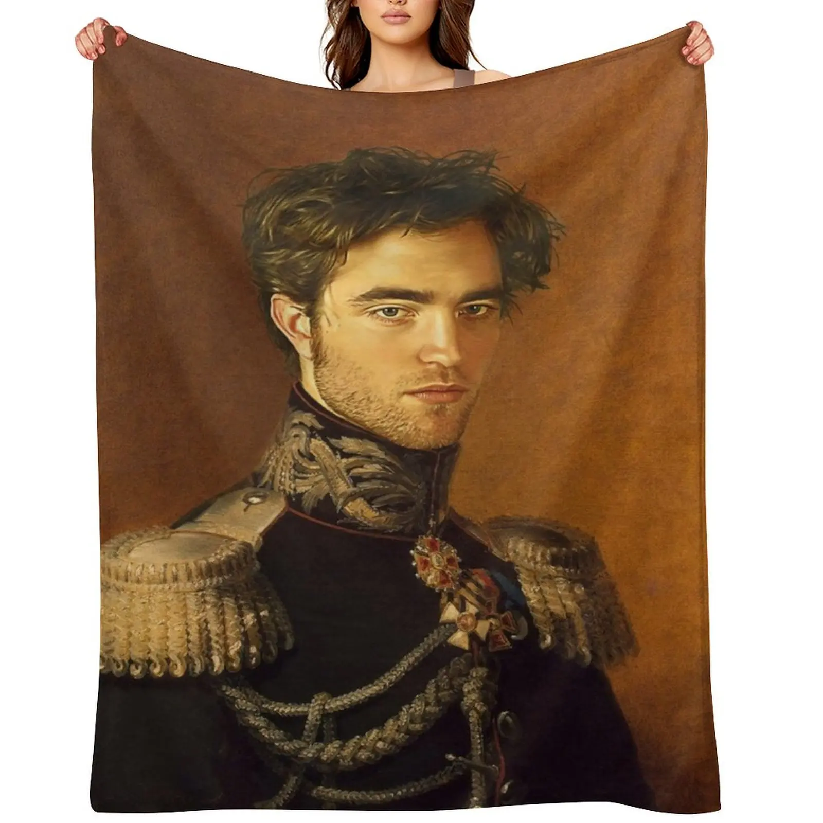

Robert Pattinson - replaceface Throw Blanket Warm Hairys Travel Beautifuls Blankets