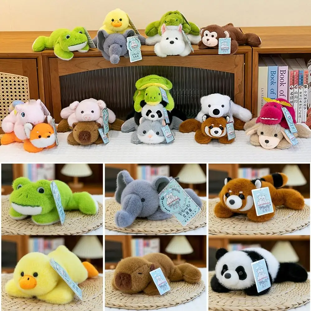 Bonito 20cm pelúcia companheiro boneca elefante urso pelúcia animal travesseiro super macio pelúcia animal brinquedo de pelúcia mesa