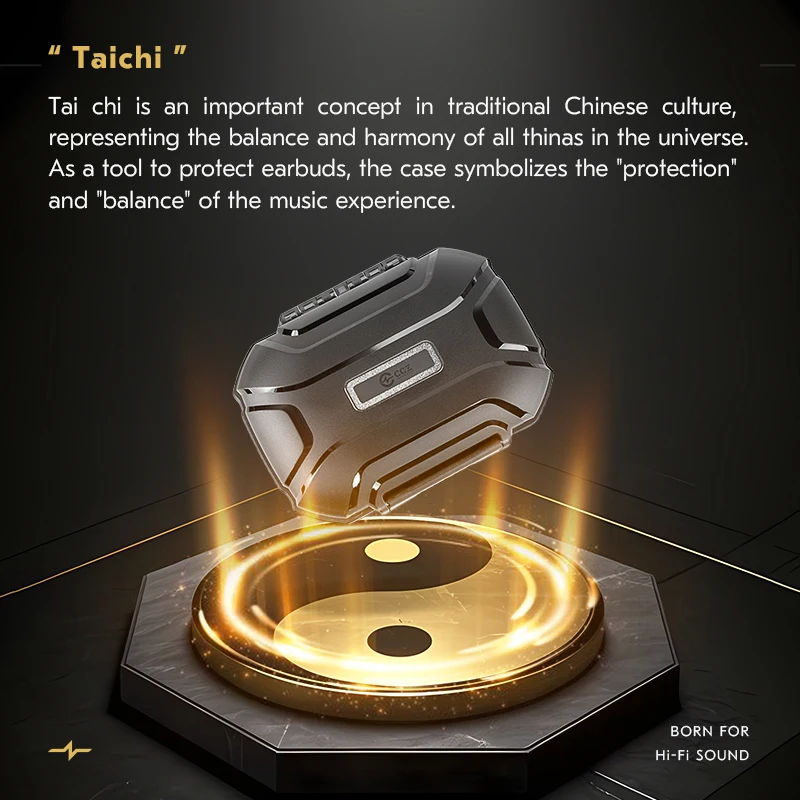 Портативный чехол CCZ TaiChi IEM — влагостойкий противоударный прочный защитный чехол для музыкального путешествия с полиэтиленовой подкладкой