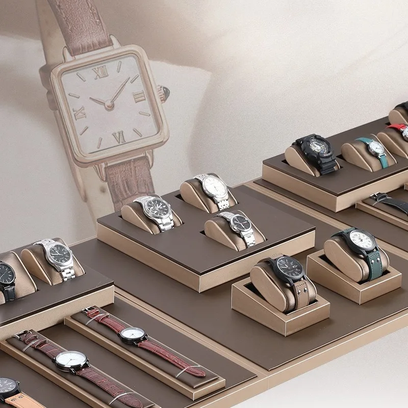 Luxury Watch Display Tray Counter Watches Bracket Jewellery Display Case Showcase Watches Rack Jewelry Set Storage Jeweler Shelf