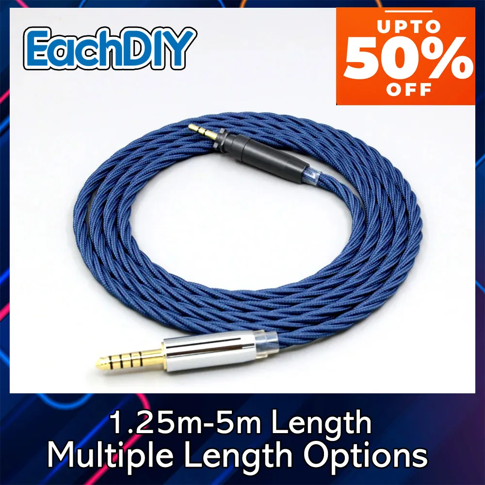 99% الفضة النقية OCC الجرافين سماعة كابل ل Shure SRH440A SRH840A سماعة سبيكة كامل الأكمام 8572