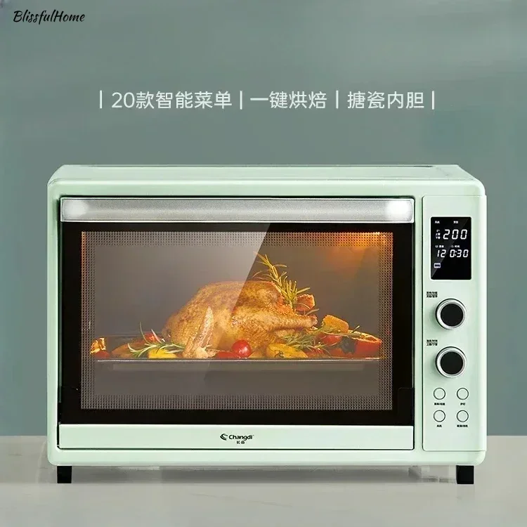 

New Household Small Multifunctional Oven - Large Capacity, Precision Temp Control for Bread Baking.