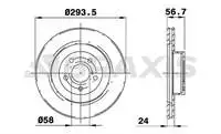 AE0398 for front brake disc mirror air FORESTER 0410 IMPREZA IMPREZA IMPREZA LEGACY autoback