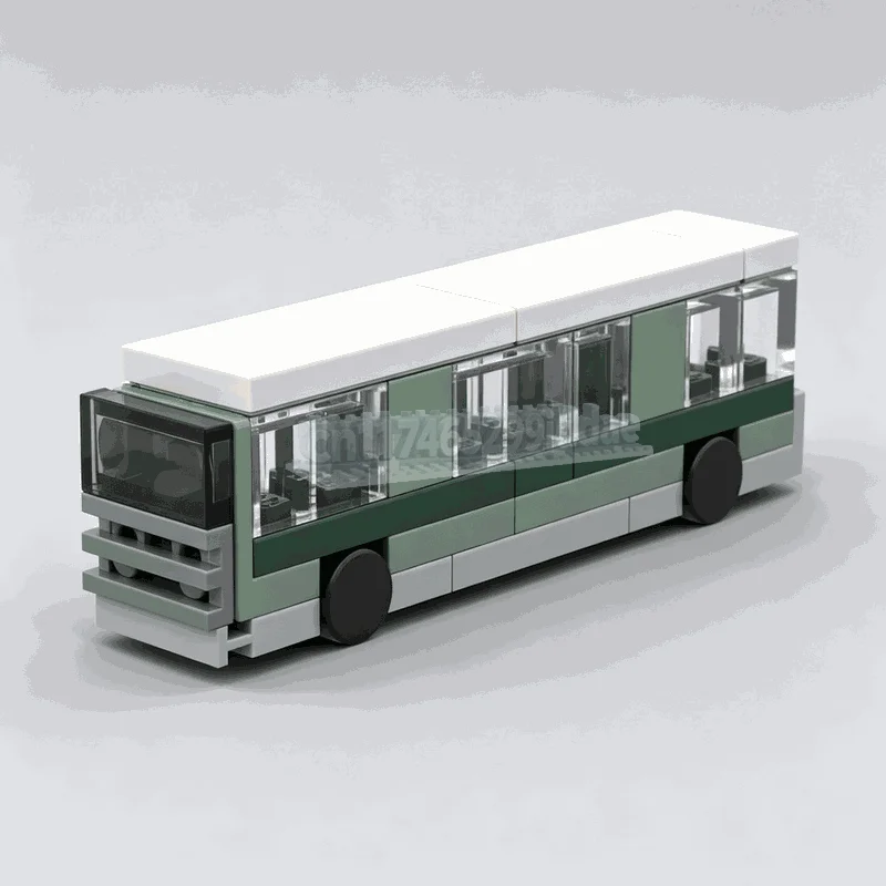 134 Parts Mini City Services Vehicle Pack MOC Model Custom Building Blocks DIY Creative Assembly Urban Transportation Toy Gifts