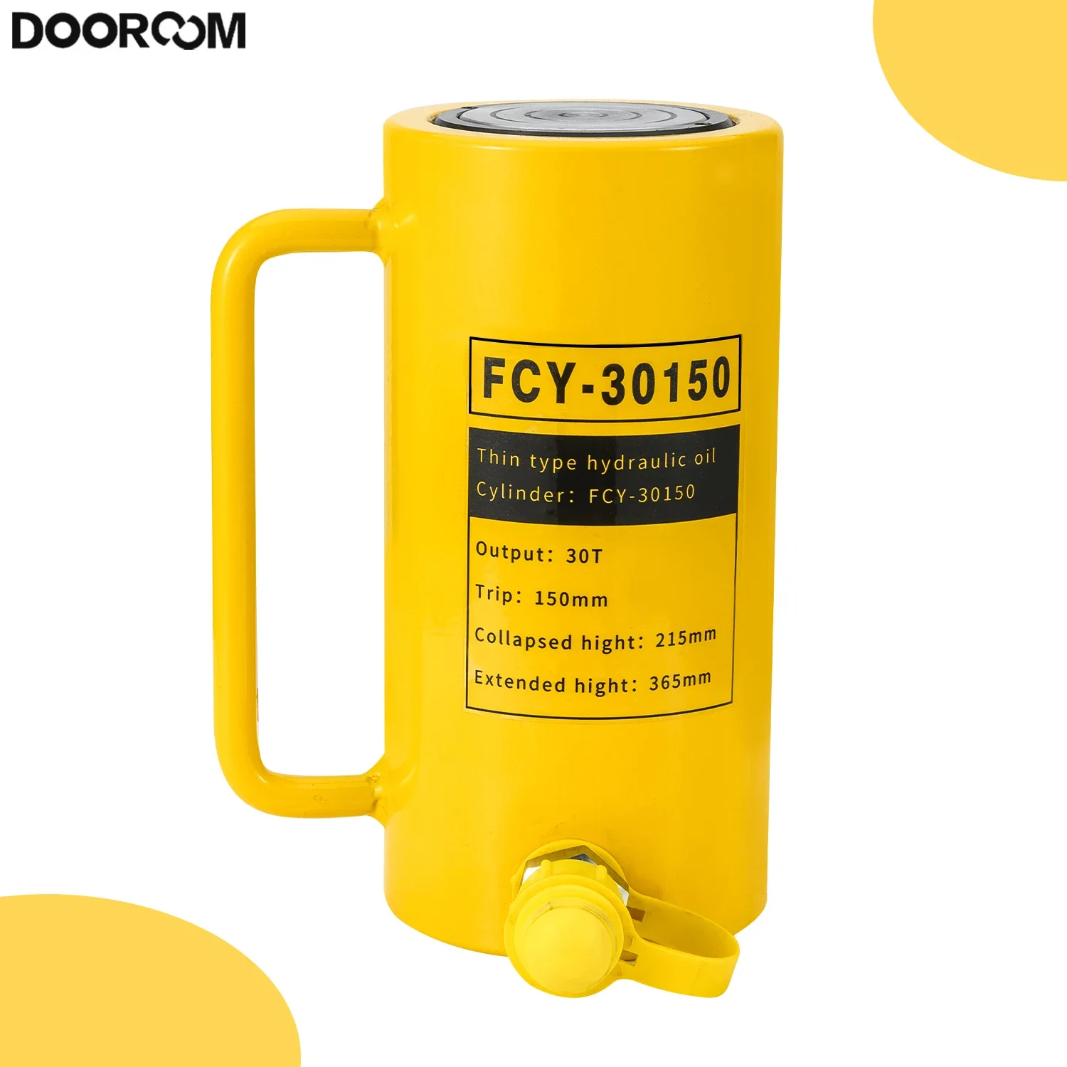 

DOOROOM Hydraulic Cylinder Jack Porta Power Ram Single Acting Lifting Cylinders of 10 30 50T Hydraulique Machinery Shipbuilding