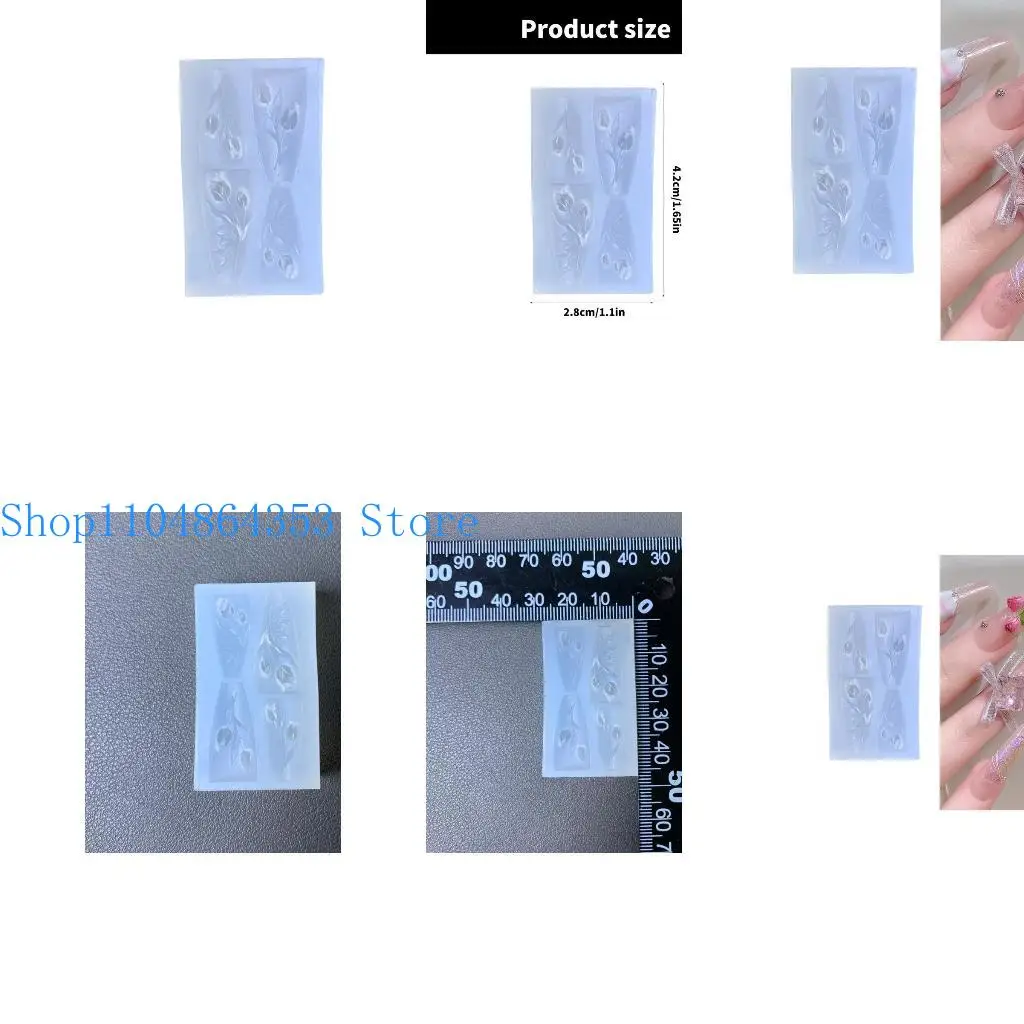 

652F Flexible Silicone Art Molds Suitable for Creative Manicure Styles Reusable