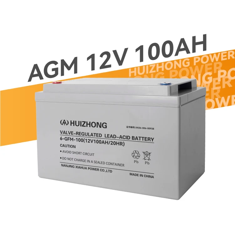 Batería AGM de 12v 100ah para Motocicleta, Batería de Plomo-Ácido Recargable AGM