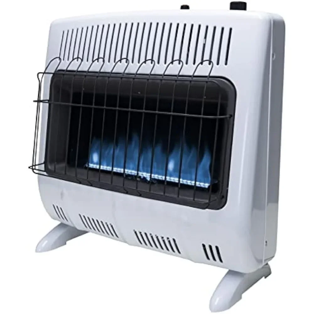 Chama azul livre do Sr. Heater Vent, calefator do gás natural, 30.000 BTU, MHVFB30NGT