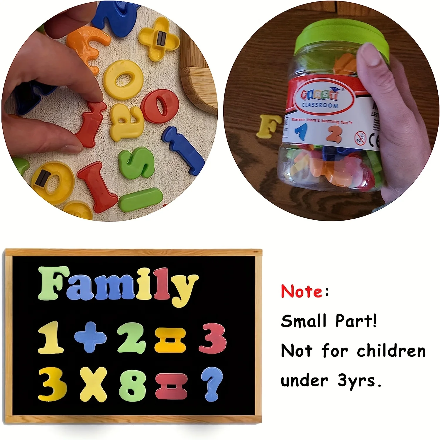 78 PCS Magnetic Letters Numbers Alphabet, Colorful Plastic Educational Toy, Learning Spelling Counting for Kids, Chiristmas Gift