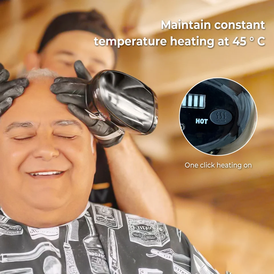 Barber Massager Cordless Handheld Heat Massager USB Charging Vibration Head  Massage Professional Men's Barberology Massager - AliExpress 66