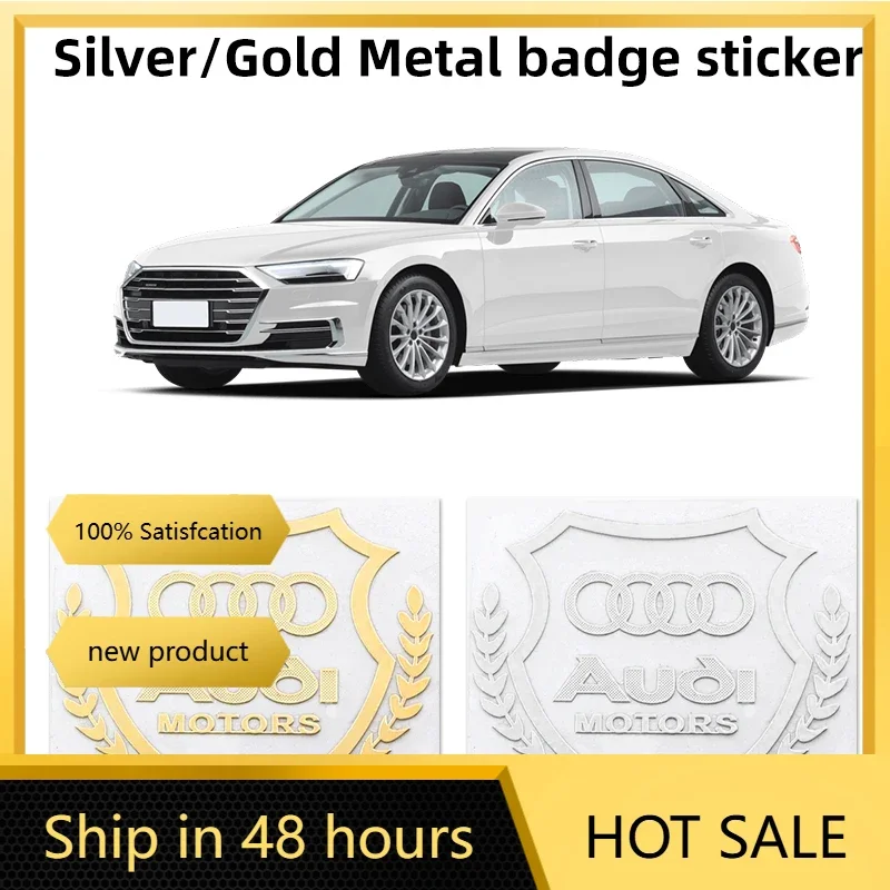 

Wheat Logo Car Sticker Gold/Silver Emblem Side Badge Decal VIP For Audi TT Q2 Q3 Q5 Q7 Q8 A3 A4 A5 A6 A7 R8 B5 B6 B7 B8 C5 C6 C7