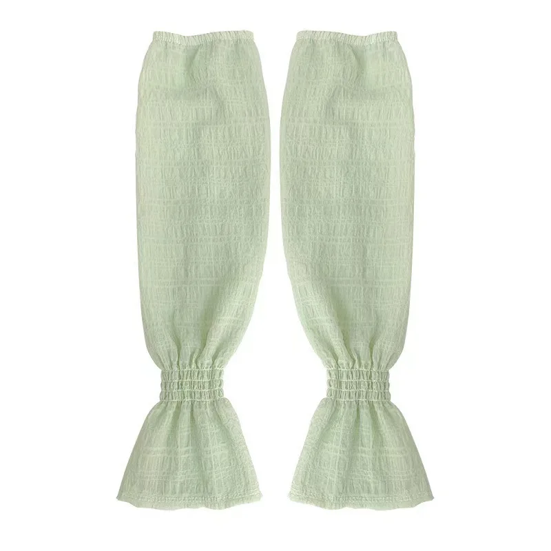 Summer puff ice sleeve loose solid color flared sleeve riding thin UV sleeve sleeve