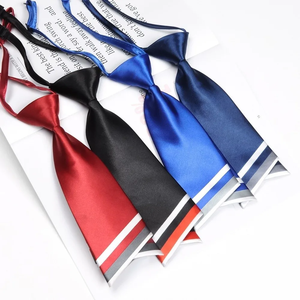 Fashion Stripe Small Necktie Suit Gravatas Double-layer Children Tie Neck Tie Business Ties School Uniform Tie Blaze Accessories