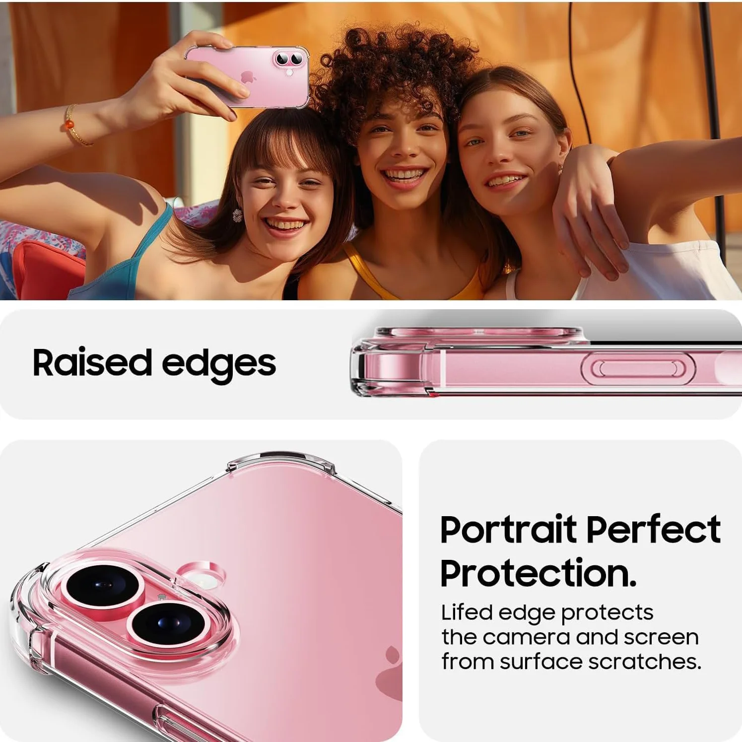 Luxury Shockproof Clear Phone Case For iPhone 16 15 13 12 11 14 Pro Max Mini XR XS 7 8 6 Plus Silicone Bumper Transparent Cover