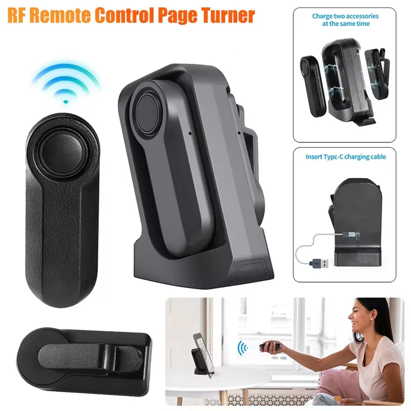 -ABPU 2.4G RF Pilot zdalnego sterowania Page Turner Page Turner Clicker dla Kindle Paperwhite Ereaders dla tabletów Ipad Czytanie powieści