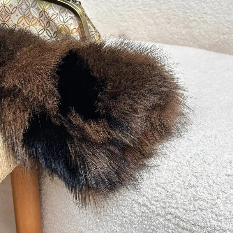 Cappotto di peluche da donna maniche lunghe giacca pelosa invernale moda di lusso capispalla soffici top leopardo pelliccia di volpe sintetica bavero sciolto