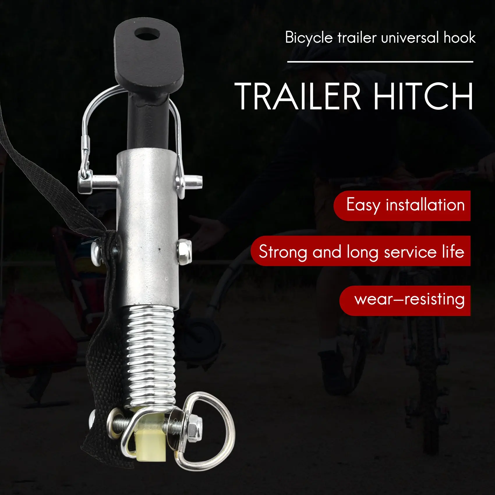 1 Set Bike Trailer Hitch Universal Bike Trailer Baby/Pet Hitch Linker Connector Bicycle Rear Rack Accessories