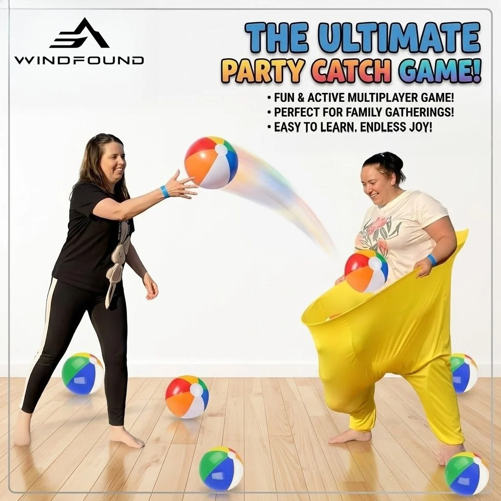 Outdoor Games Oversized Pants Catching Ball Set Family Party Yard Lawn Parent Child Interactive Props with Air Pump