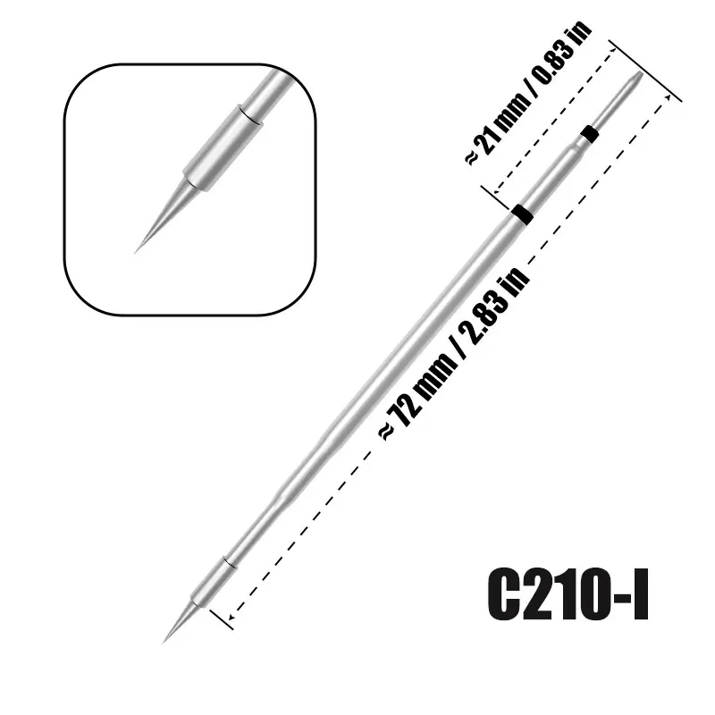 Imagem -05 - Ponta de Ferro de Solda C210 Equipamento de Solda Elétrica C80 Estação de Solda C80 Jbc Gvm Hs02 C210 C80