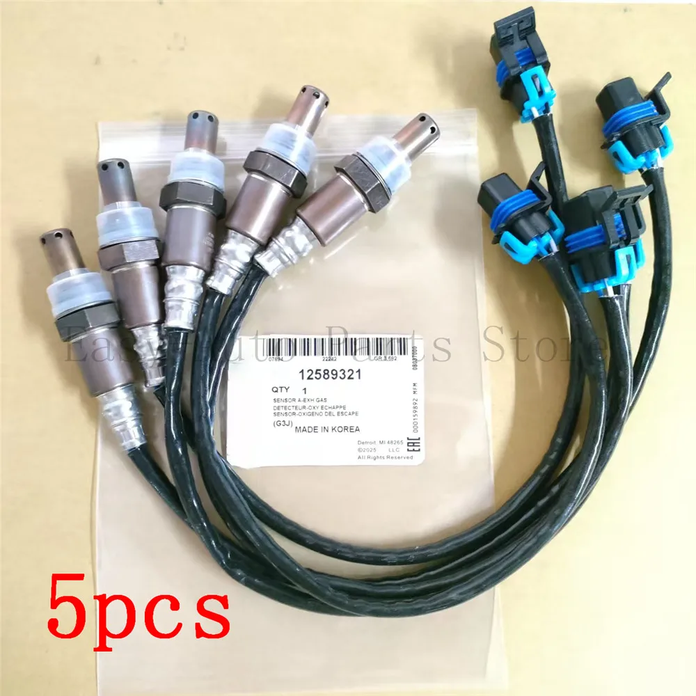 

5pcs 12589321 O2 Oxygen Sensor 234-4337 For BUICK LUCERNE CADILLAC ESCALADE AVALANCHE CHEVROLET SIERR HUMMER