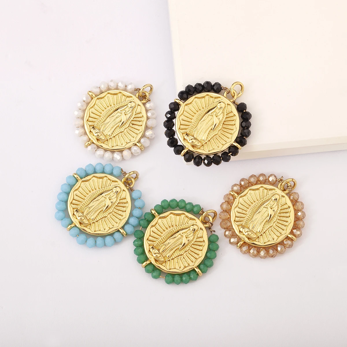 จี้รูปทรงลูกปัดพระแม่มารี/คิวป - Women Juda Accessories บทวิจารณ์และราคา